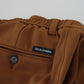 Brown Wool Chino Skinny Men Pants