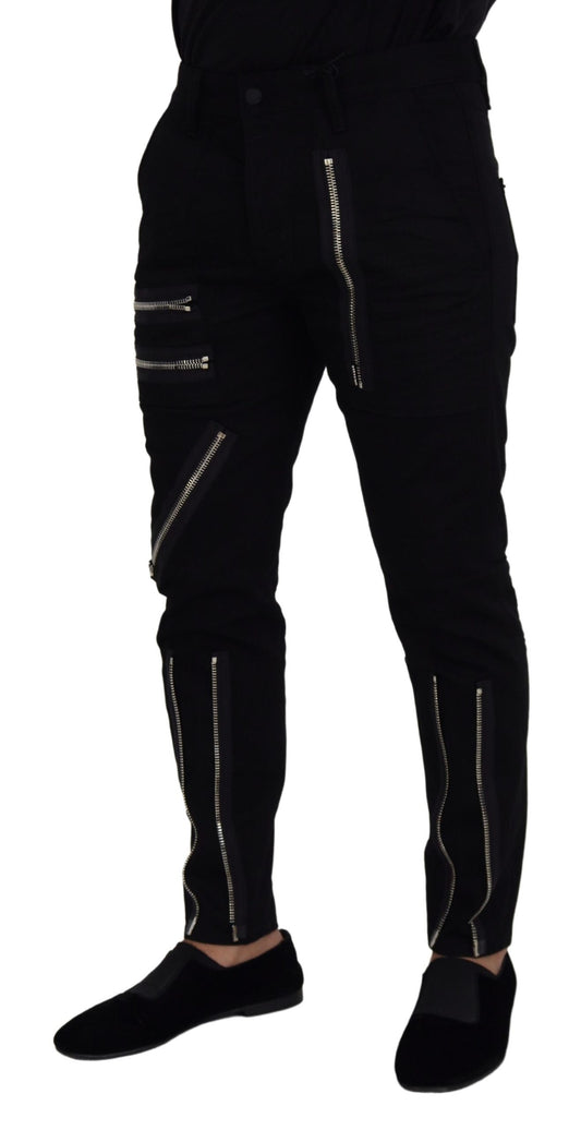 Chic Black MainLine Cotton Blend Pants