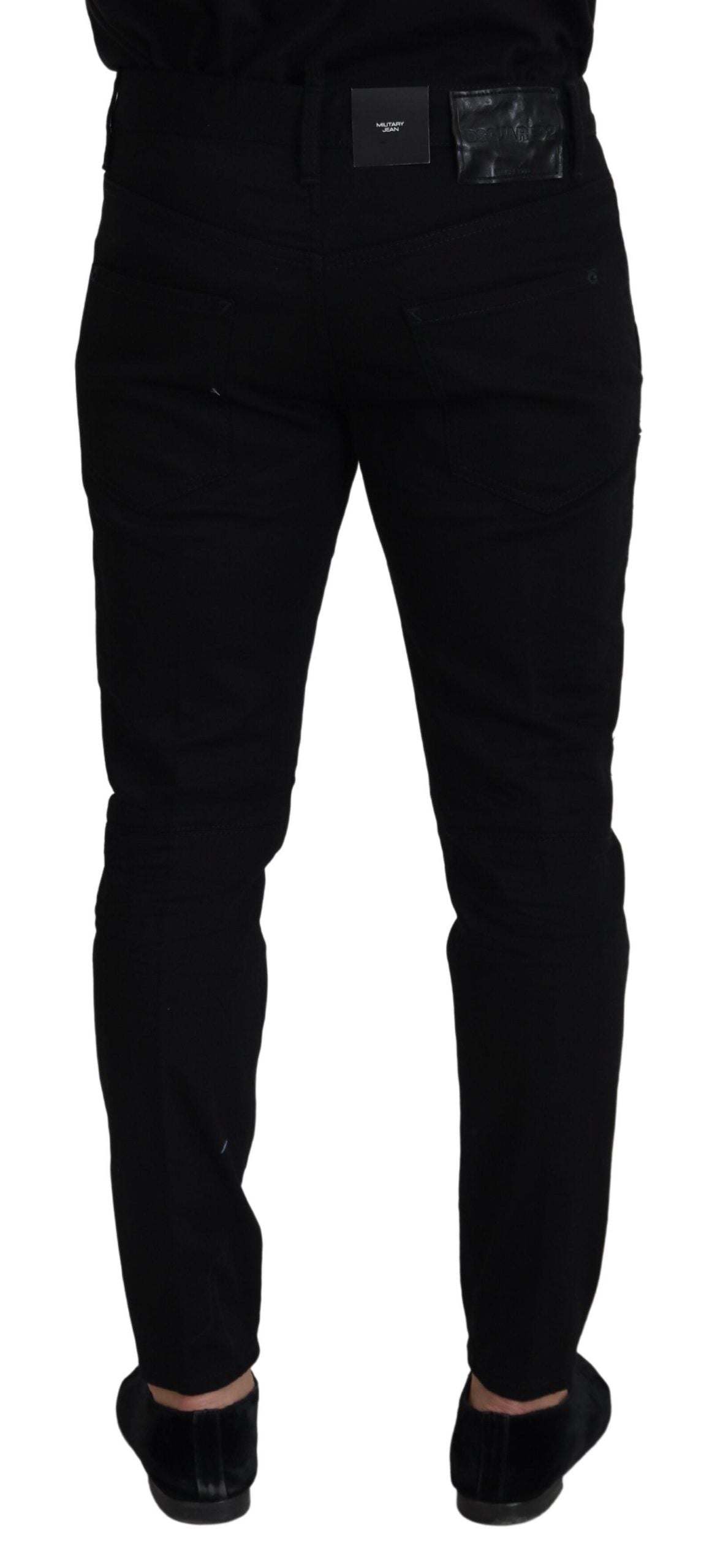 Chic Black MainLine Cotton Blend Pants