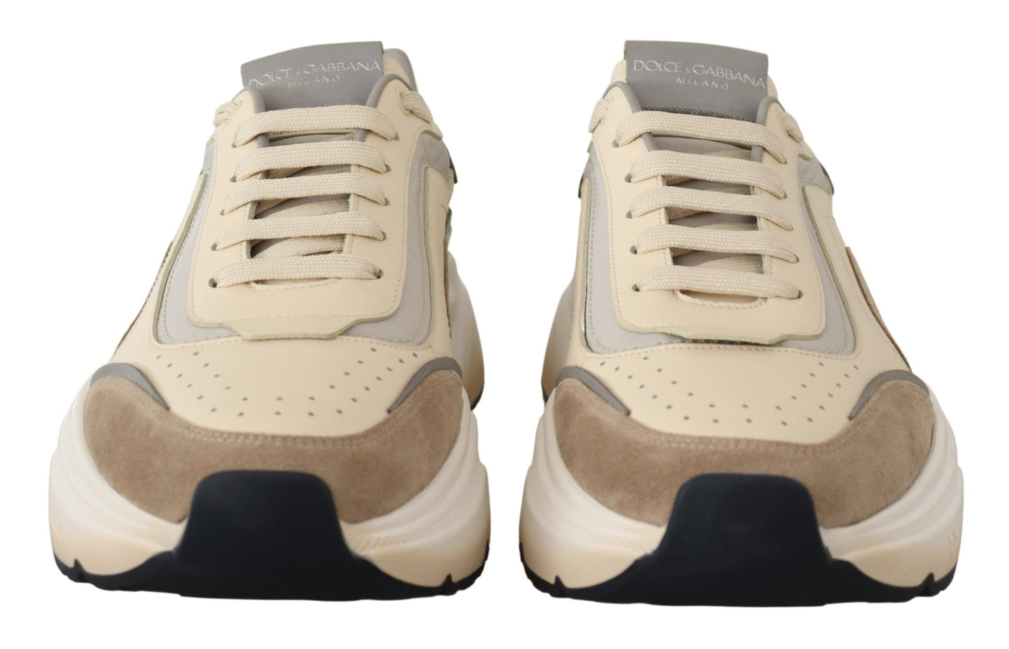 Daymaster Casual Beige Leather Sneakers