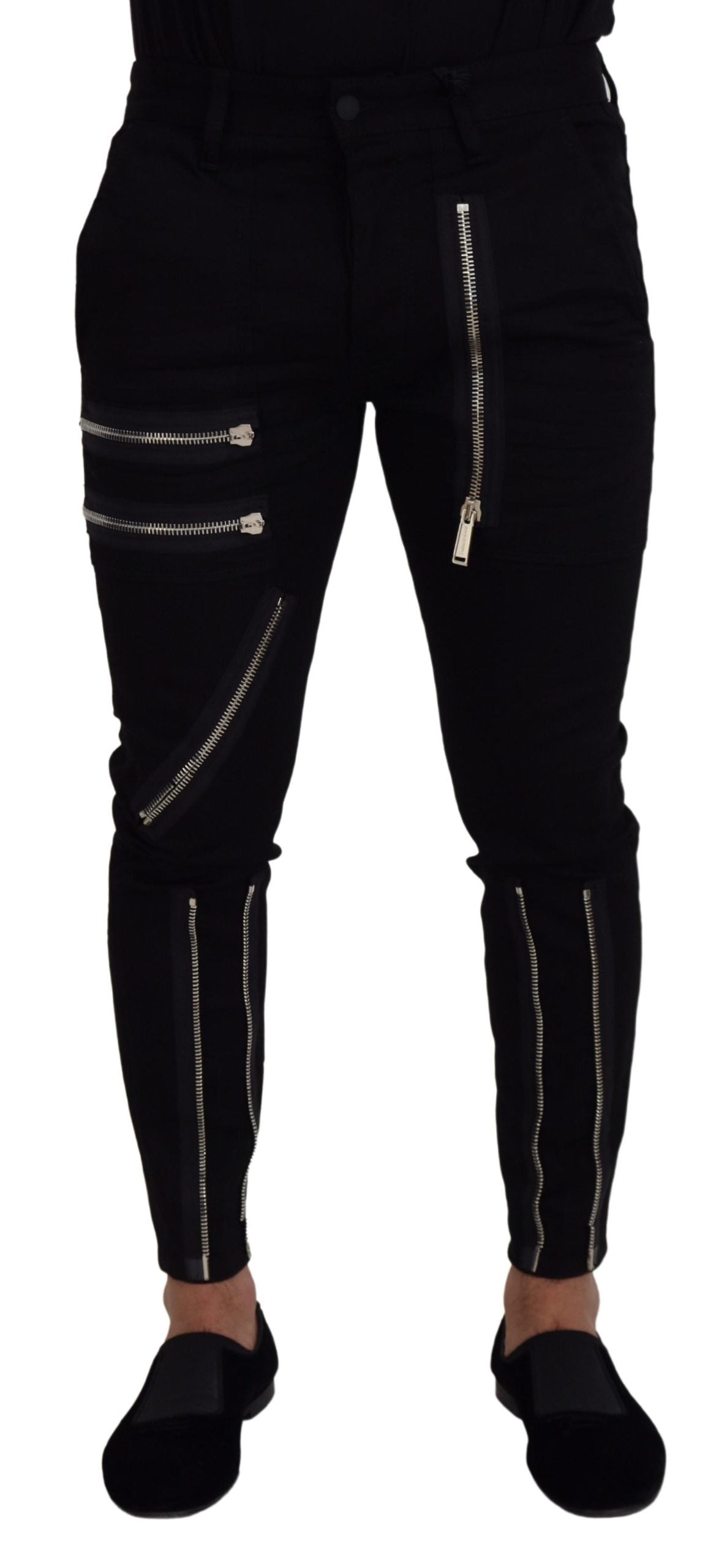 Chic Black Mainline Cotton Blend Pants