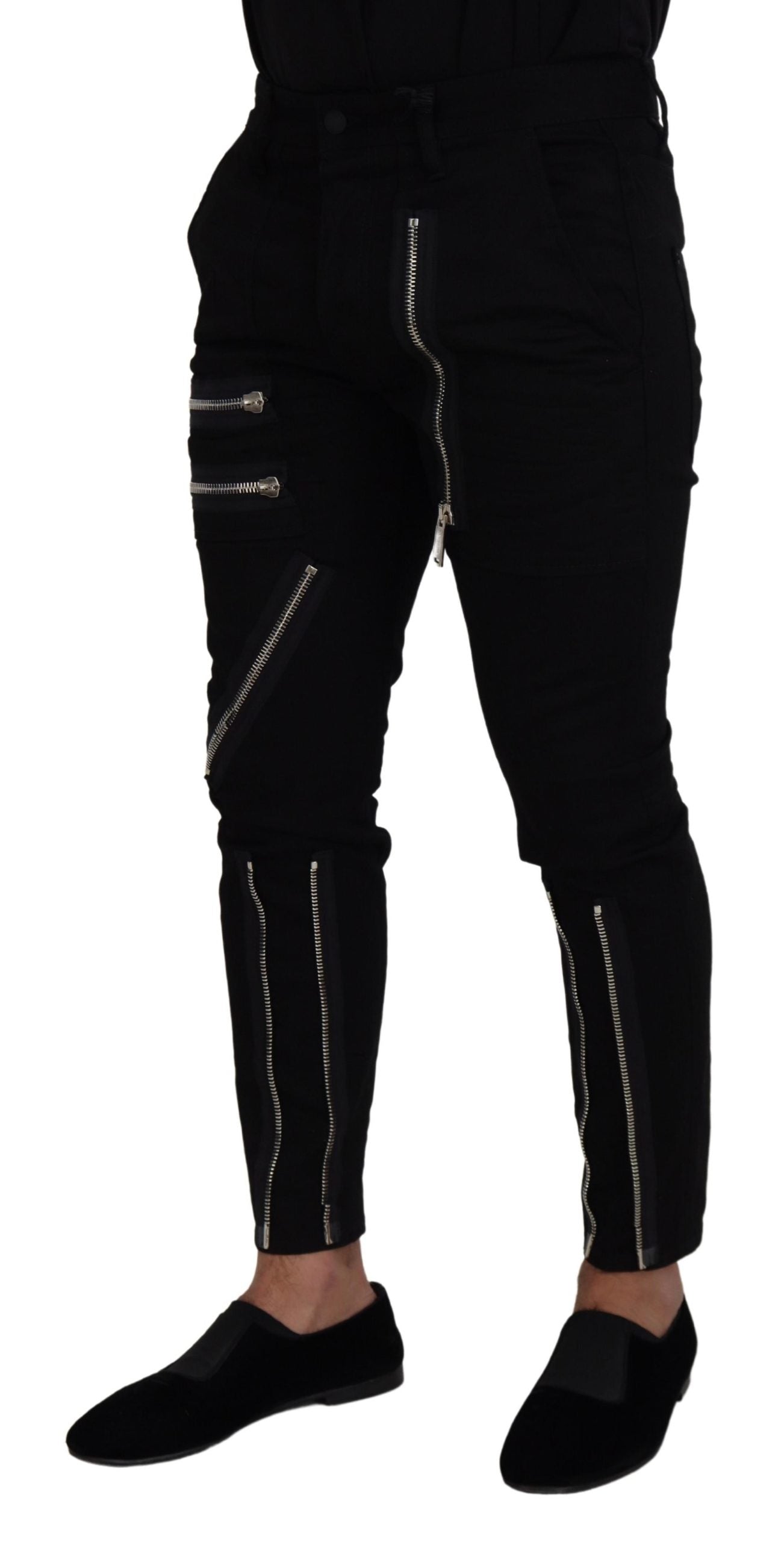 Chic Black Mainline Cotton Blend Pants