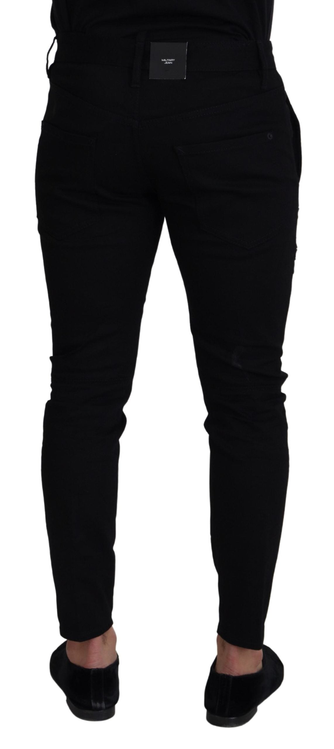 Chic Black Mainline Cotton Blend Pants