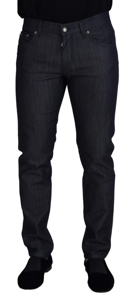 Blue Cotton Men Casual Denim Jeans