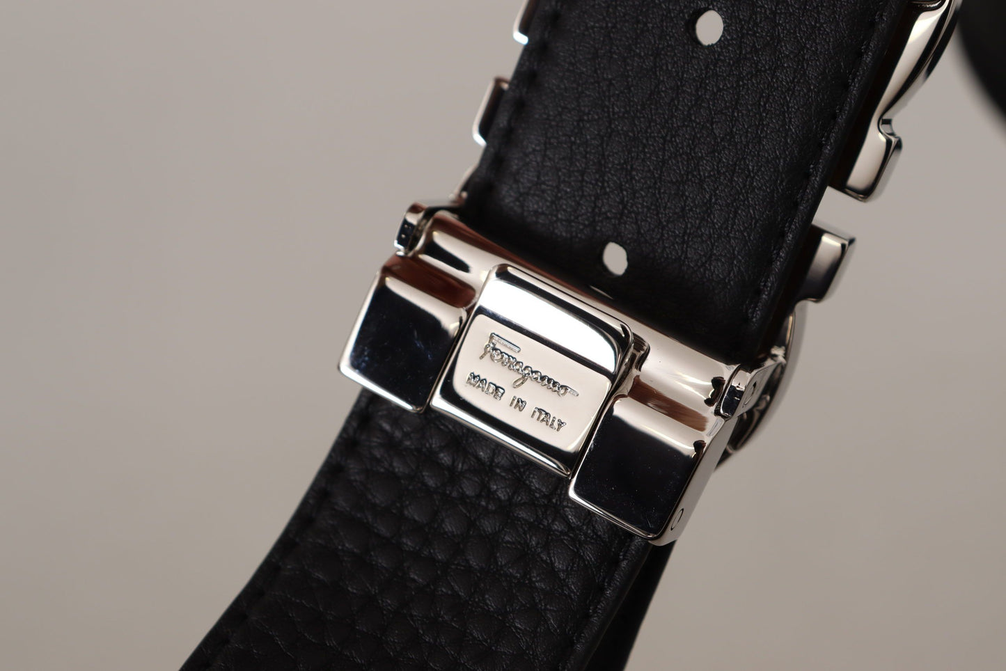 Elegant Reversible Calf Leather Belt