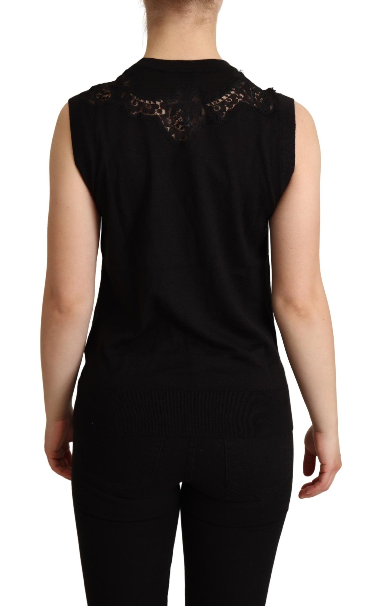 Elegant Sleeveless Cashmere Blend Top