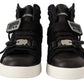 Elevate Your Step with High Top Wool Leather Sneakers