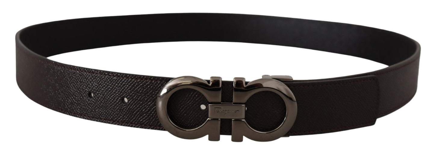 Elegant Reversible Calf Leather Belt