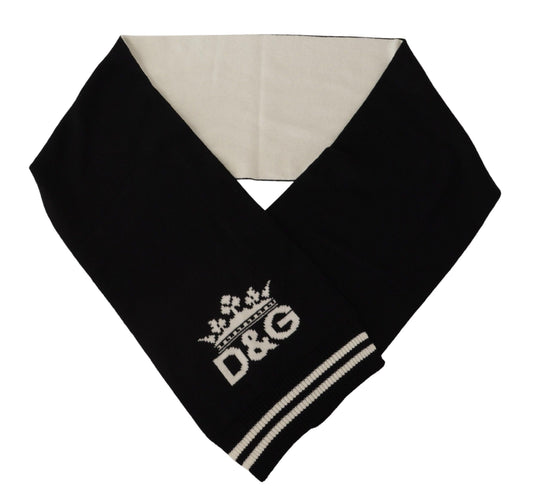 Black White Cotton DG Printed Cashmere Shawl Scarf