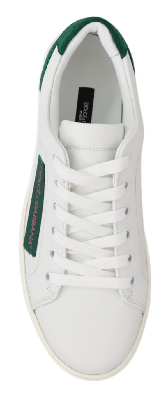 Chic White Leather Sneakers