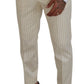 Elegant Off White Double Breasted Suit