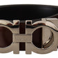 Elegant Reversible Calf Leather Belt