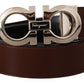 Elegant Reversible Calf Leather Belt