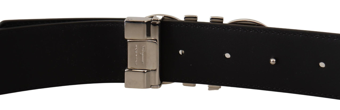 Elegant Reversible Calf Leather Belt