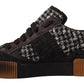 Sleek Wool-Cotton Blend Casual Sneakers