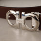 Elegant Reversible Calf Leather Belt