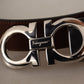 Elegant Reversible Calf Leather Belt