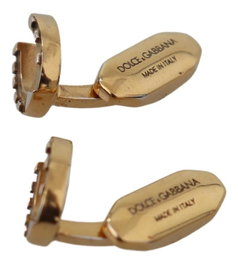 Elegant Gold Plated Brass Cufflinks