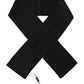 Elegant Silk Men's Scarf in Black & White