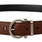 Elegant Reversible Calf Leather Belt