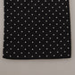 Elegant Silk Men's Scarf in Black & White