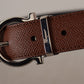 Elegant Reversible Calf Leather Belt