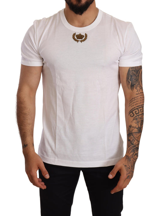 Regal Crown Embroidered White Tee