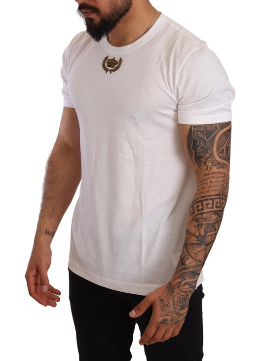 Regal Crown Embroidered White Tee