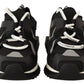 Sorrento Lace-Up Trekking Sneakers in Black
