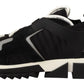 Sorrento Lace-Up Trekking Sneakers in Black