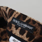 Chic Leopard Print Cotton Pants