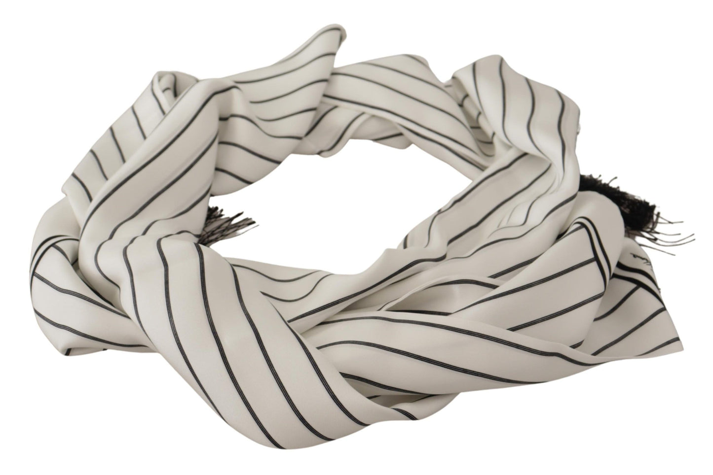 Elegant Striped Silk Men's Scarf