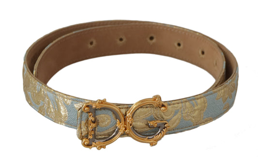 Elegant Gold Buckle Leather Belt