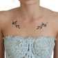 Elegant Lace-Trimmed Strapless Cropped Top