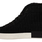 Elegant Black High-Top Sneakers