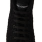 Elegant Black High-Top Sneakers