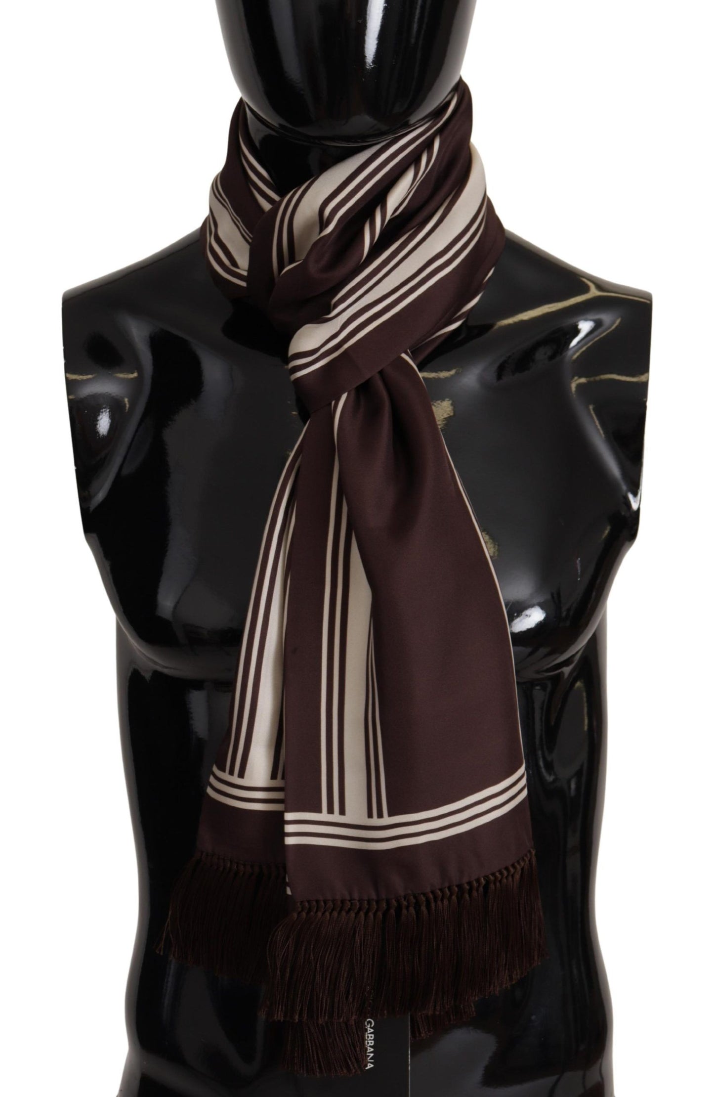 Elegant Striped Silk Men's Scarf