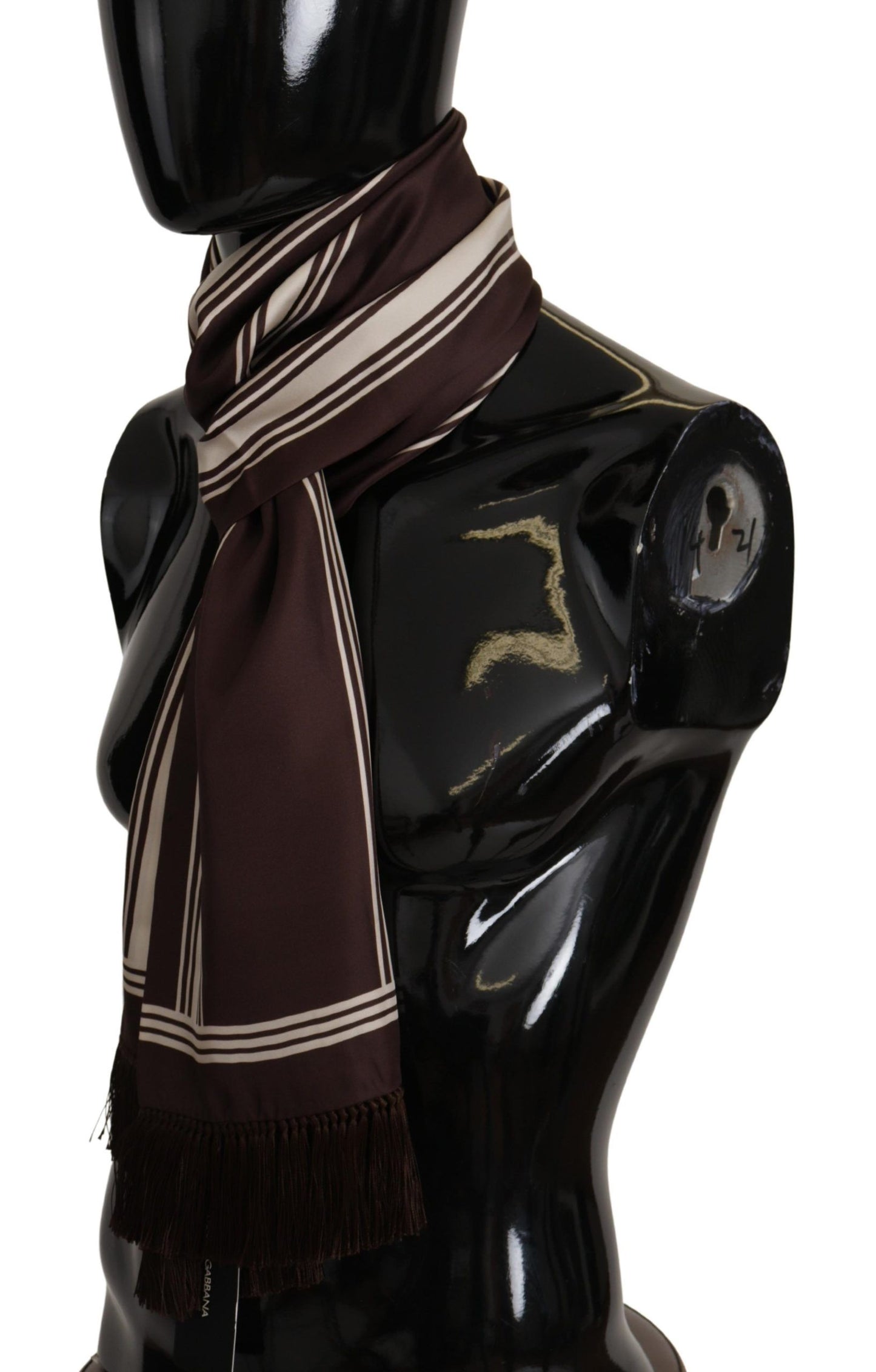 Elegant Striped Silk Men's Scarf