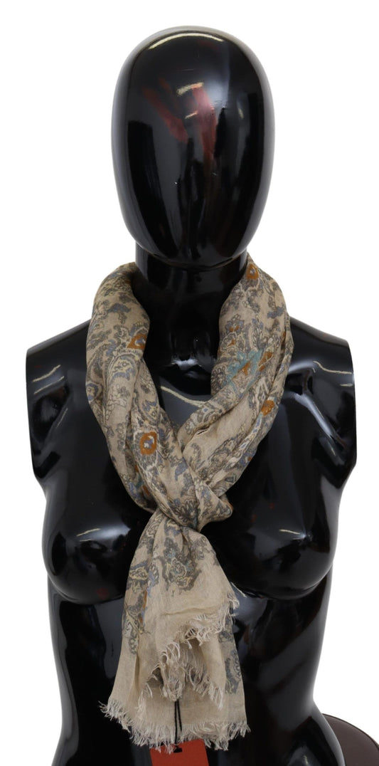 Baroque Pattern Cashmere Scarf