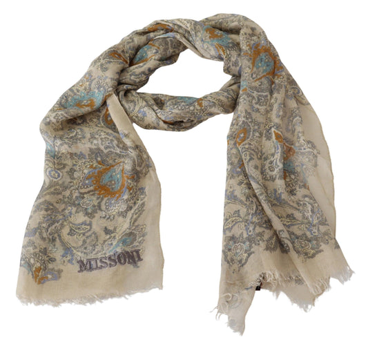 Baroque Pattern Cashmere Scarf