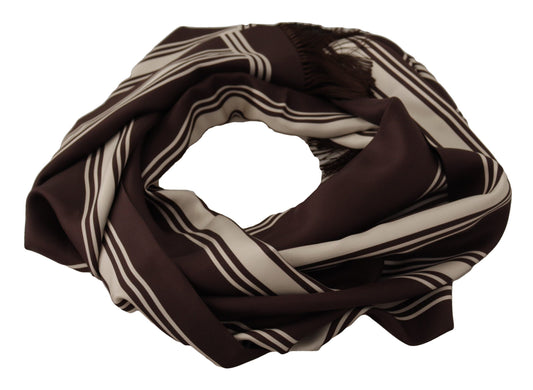 Elegant Striped Silk Men's Scarf