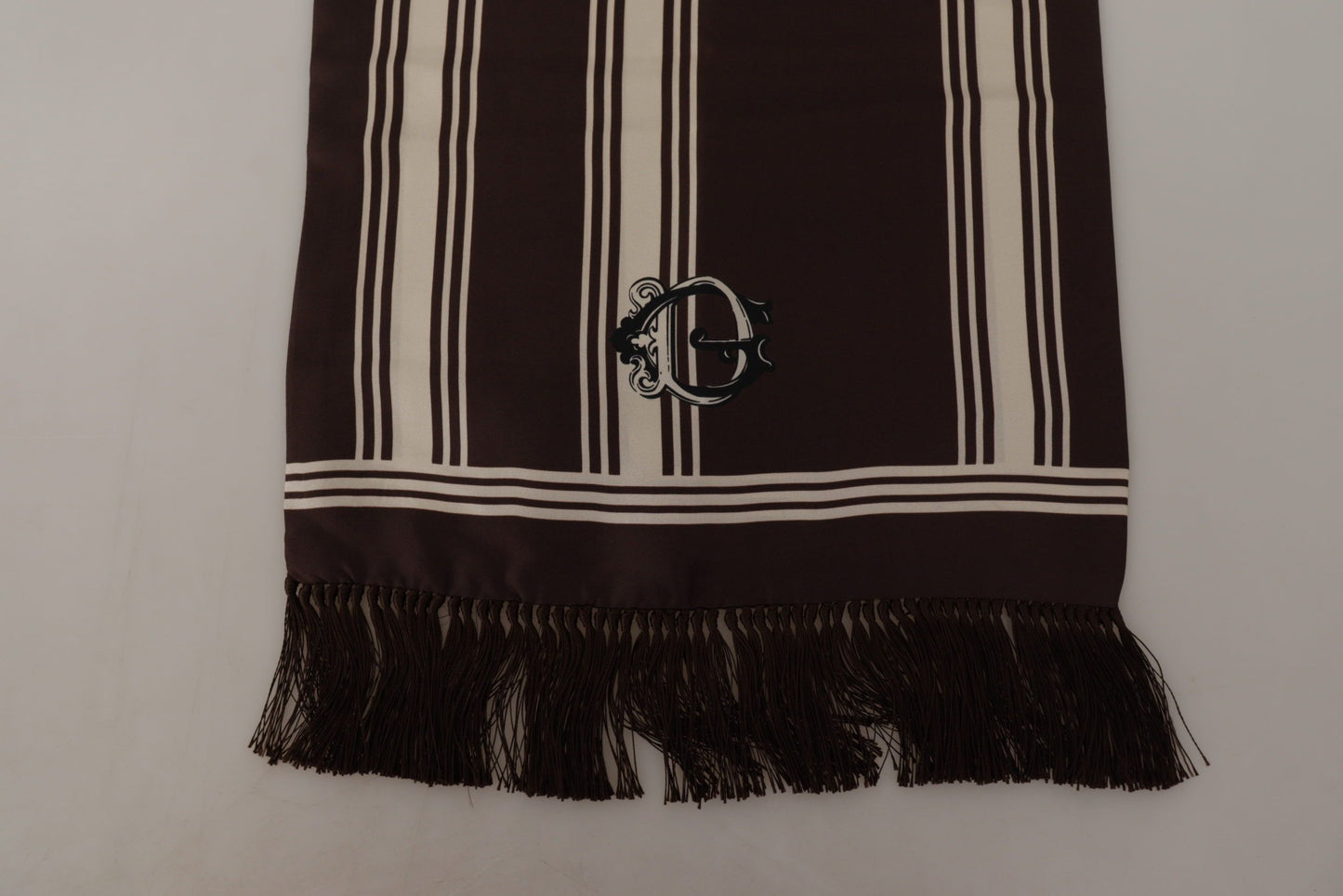 Elegant Striped Silk Men's Scarf