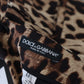 Elegant Leopard Print Cotton Pants