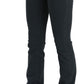 Chic Mid Waist Slim Flared Denim