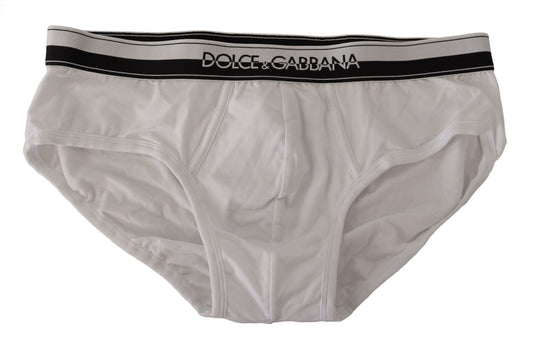 Elegant Monochrome Brief with Logo Waistband