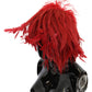 Elegant Red Feather & Fur Fashion Hat