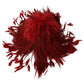 Elegant Red Feather & Fur Fashion Hat