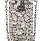 Elegant Silver Crystal Case Crossbody Purse