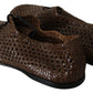 Authentic Hand-Woven Leather Derby Shoes