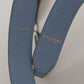 Elegant Blue Leather Shoulder Strap